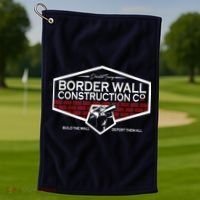 Donald Trump Border Wall Construction Golf Towel thumb 1
