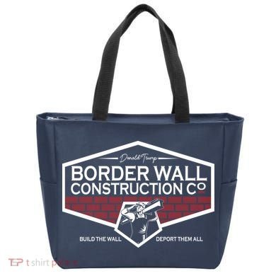 Donald Trump Border Wall Construction Tote Bag
