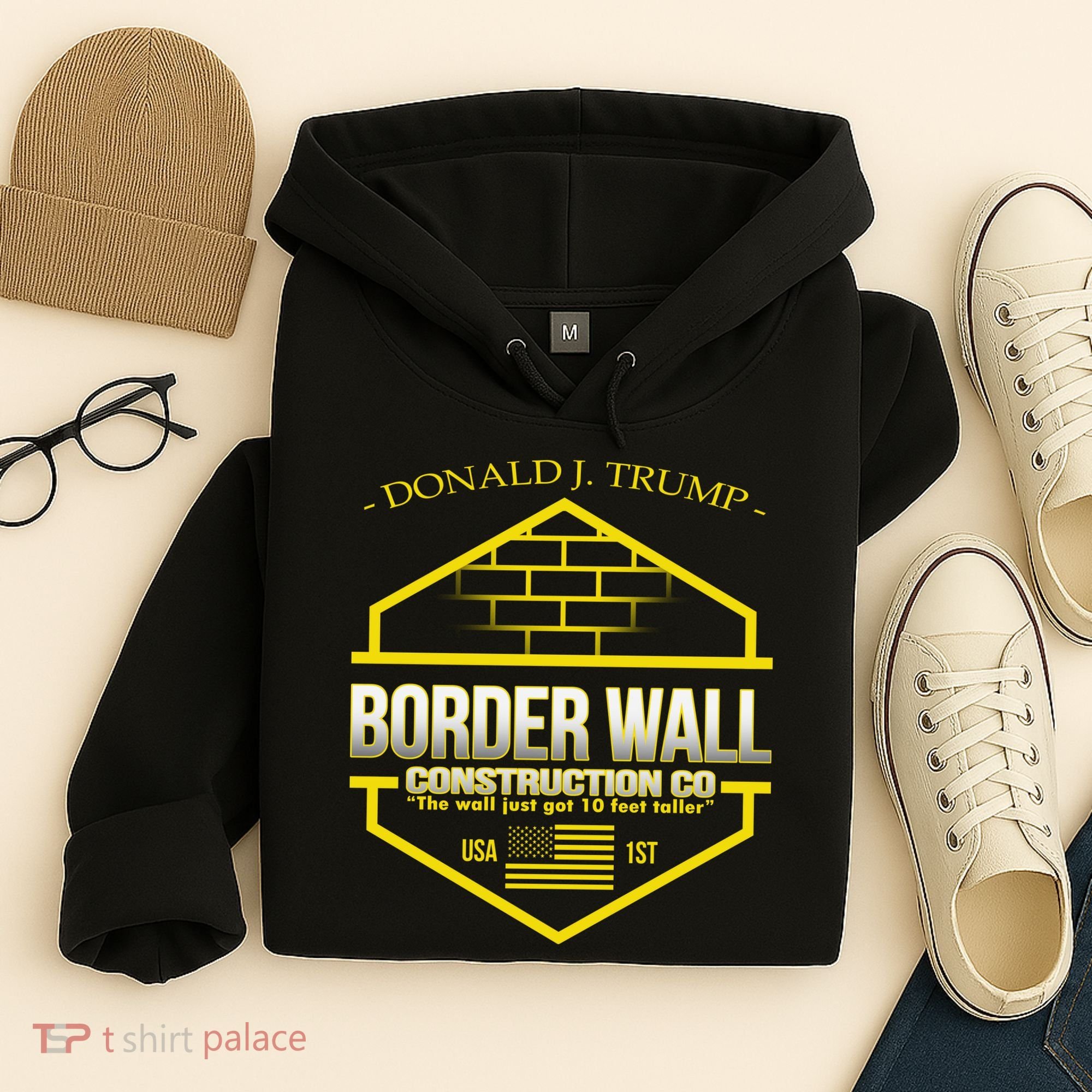 Donald Trump Border Wall Construction Co Hoodie