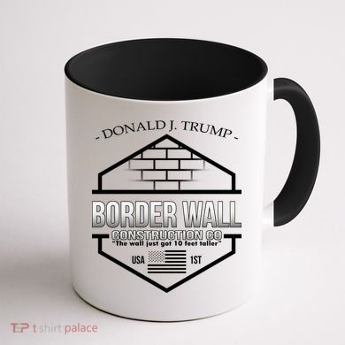 Donald Trump Border Wall Construction Co Coffee Mug back