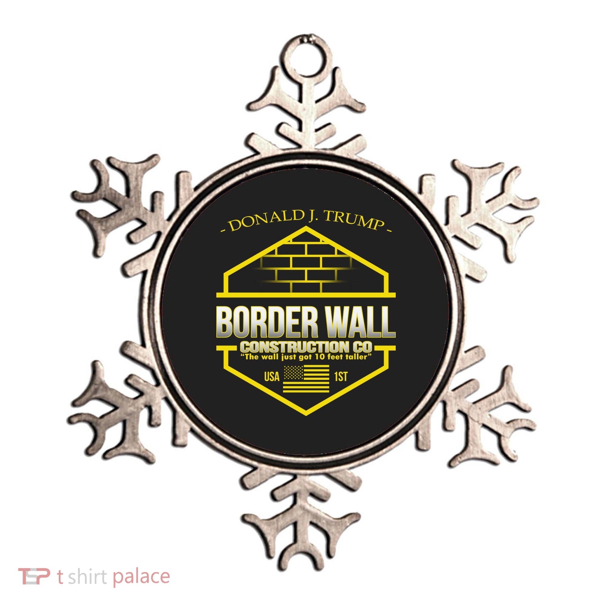 Donald Trump Border Wall Construction Co Ornament
