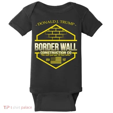 Donald Trump Border Wall Construction Co Baby Bodysuit