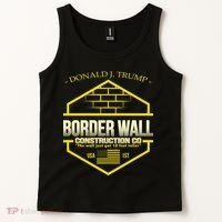 Donald Trump Border Wall Construction Co Tank Top thumb 2