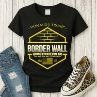Donald Trump Border Wall Construction Co Women's T-Shirt thumb 3