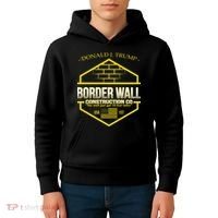Donald Trump Border Wall Construction Co Kids Hoodie thumb 4