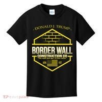 Donald Trump Border Wall Construction Co Kids T-Shirt thumb 0
