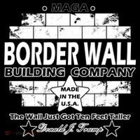 Donald Trump Border Wall Construction Company Doggie Tank thumb 4