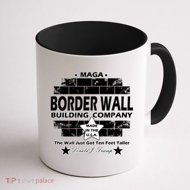 Donald Trump Border Wall Construction Company Coffee Mug back