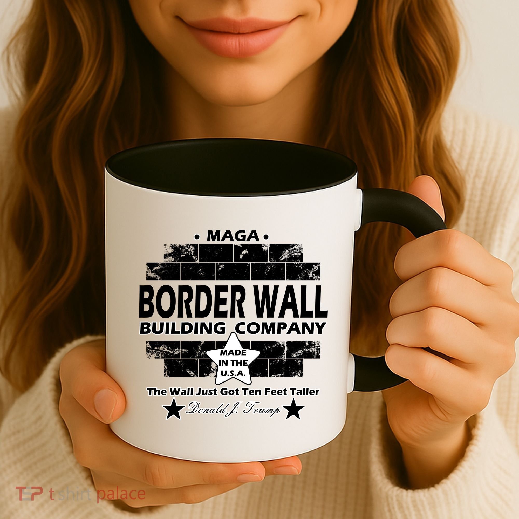 Donald Trump Border Wall Construction Company Coffee Mug