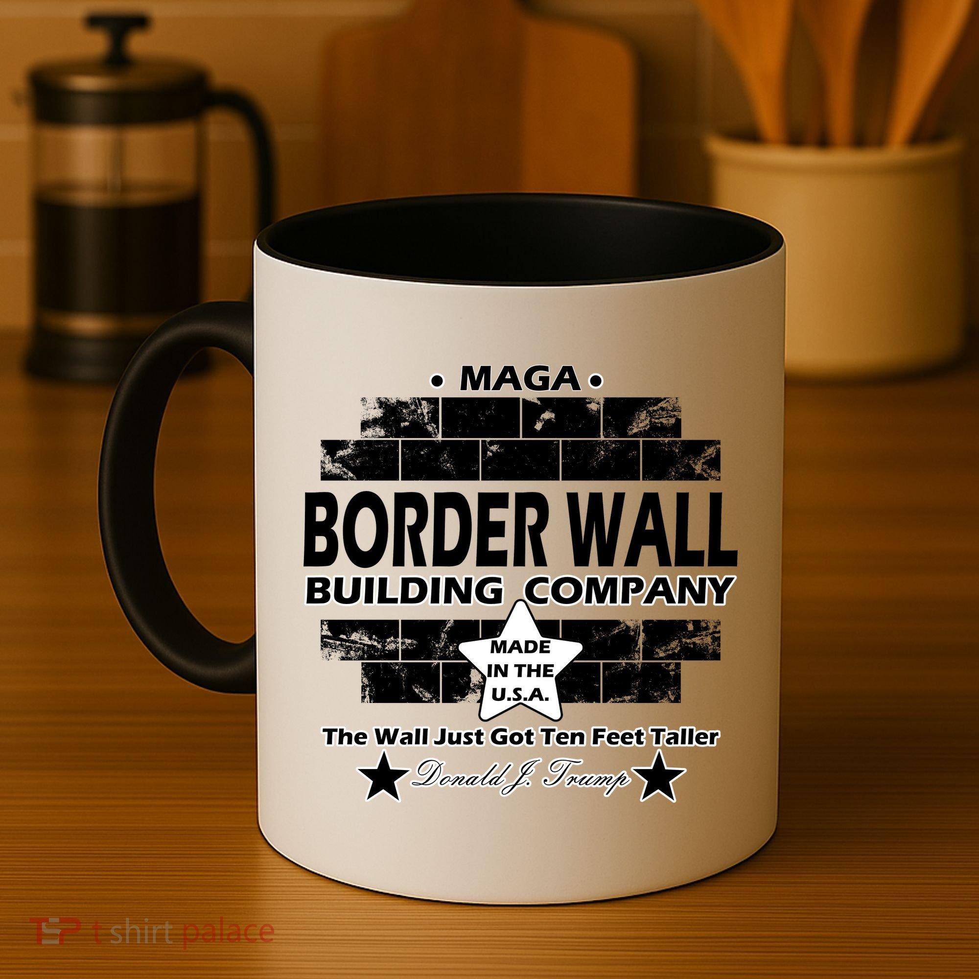 Donald Trump Border Wall Construction Company Coffee Mug