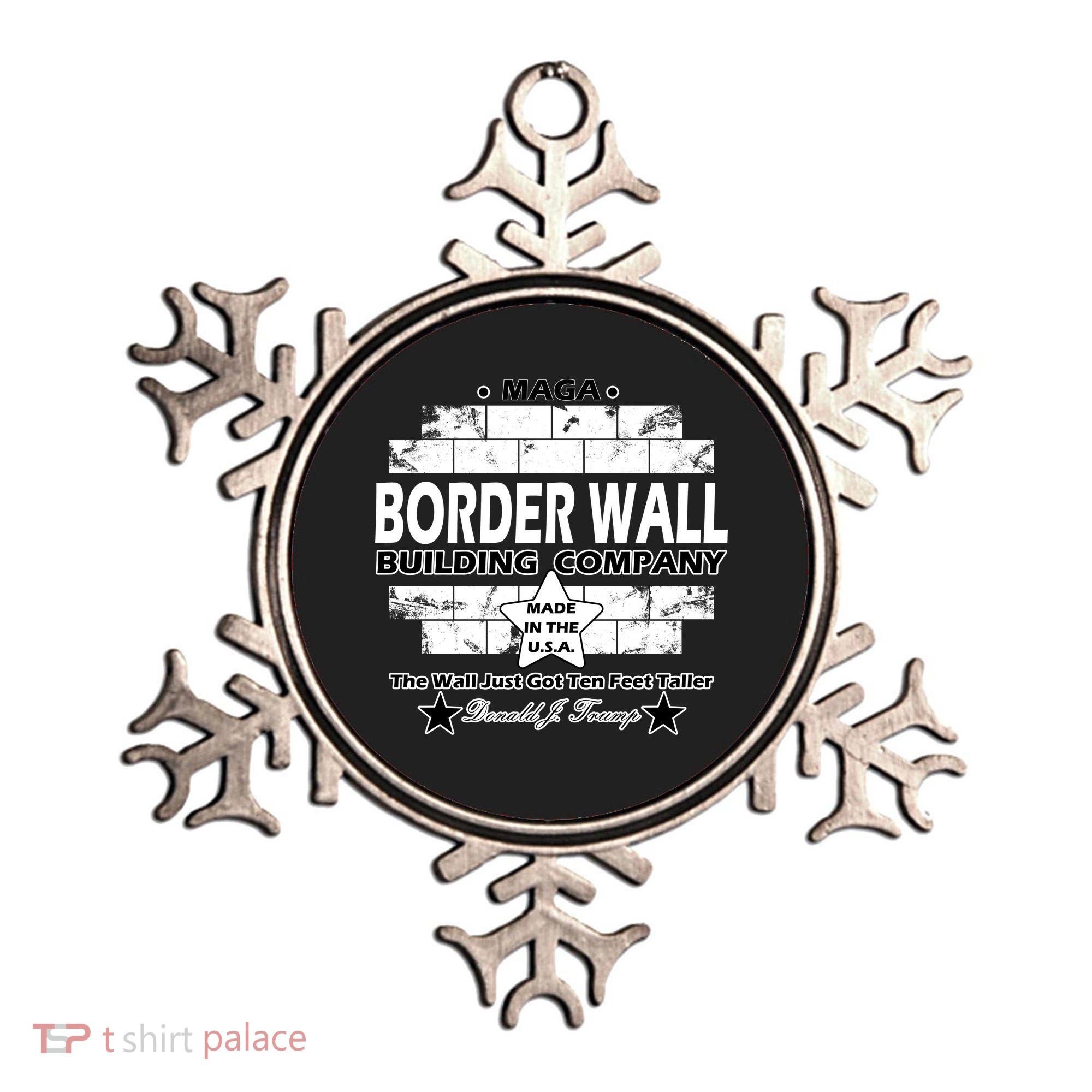 Donald Trump Border Wall Construction Company Ornament