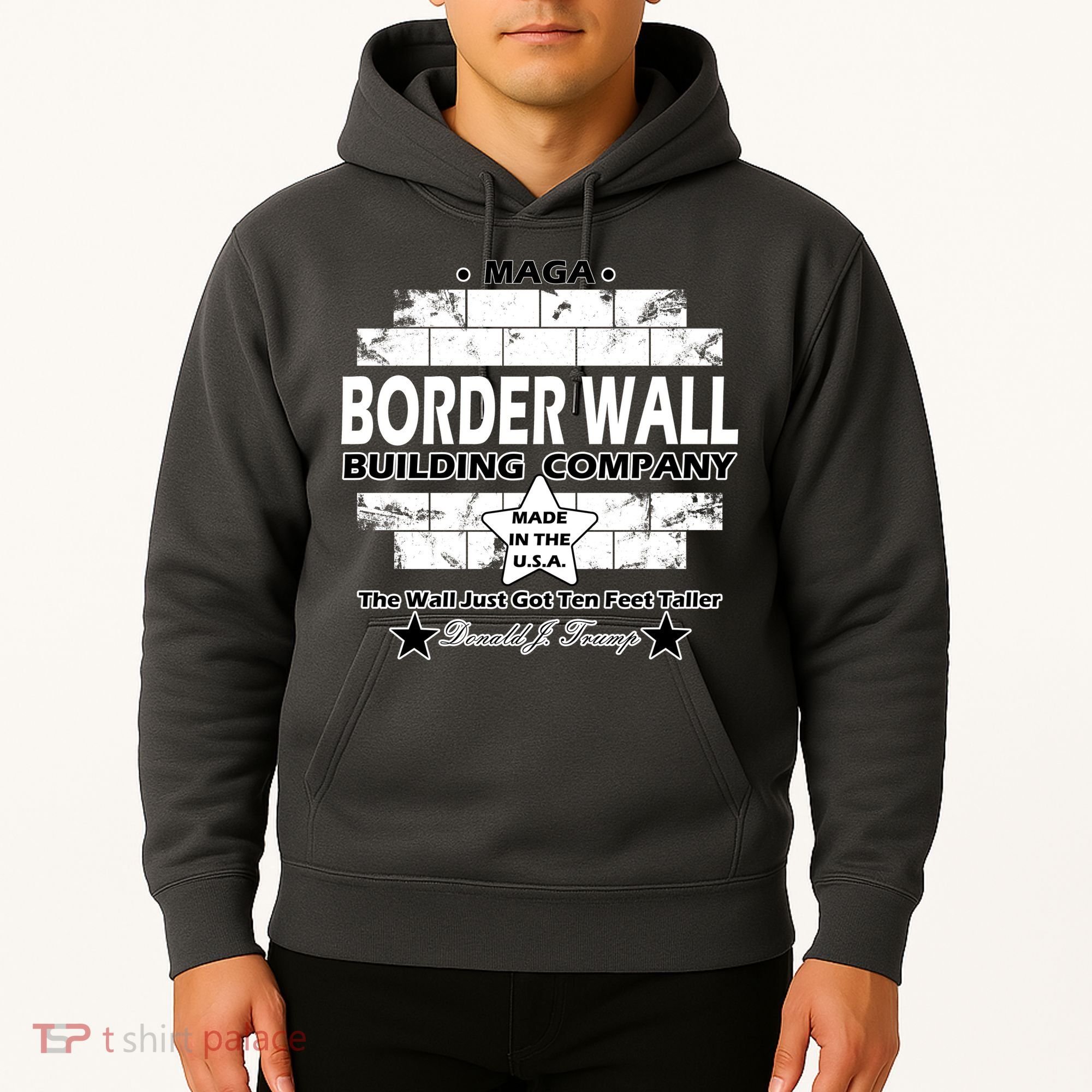 Donald Trump Border Wall Construction Company Hoodie