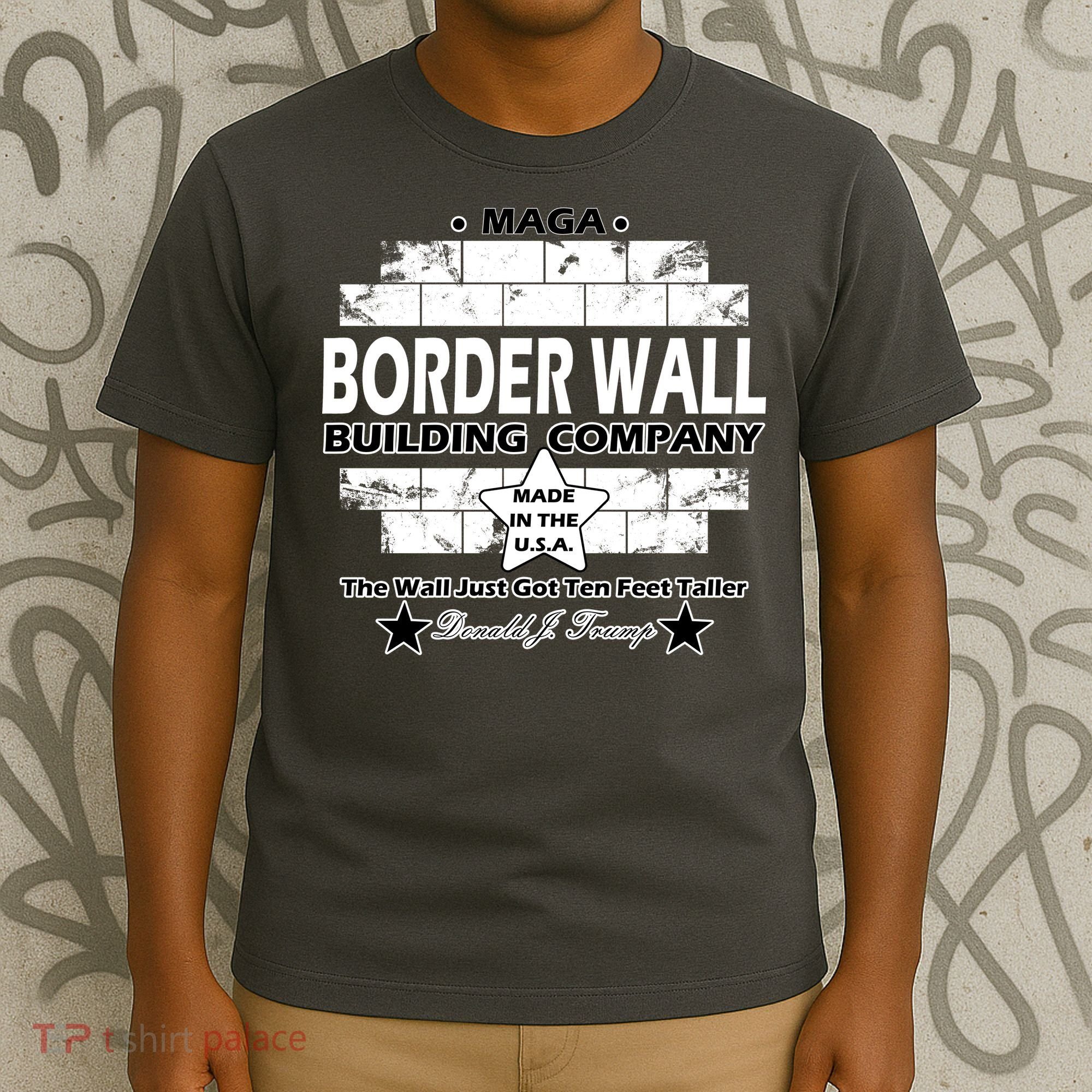 Donald Trump Border Wall Construction Company T-Shirt