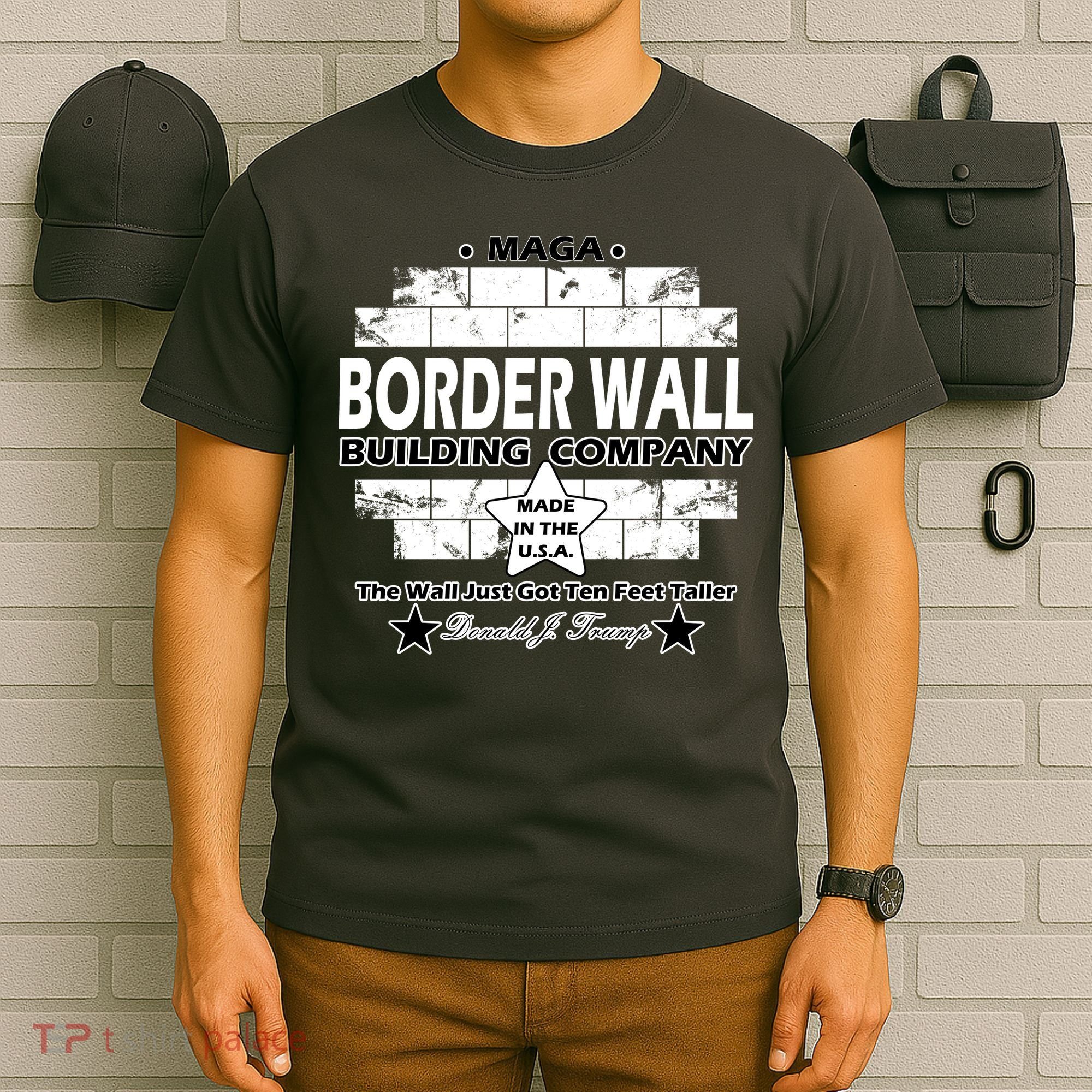 Donald Trump Border Wall Construction Company T-Shirt
