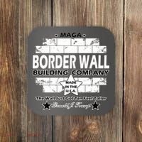Donald Trump Border Wall Construction Company Coaster thumb 0