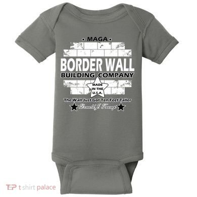Donald Trump Border Wall Construction Company Baby Bodysuit