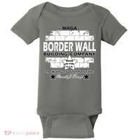 Donald Trump Border Wall Construction Company Baby Bodysuit thumb 0