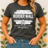 Donald Trump Border Wall Construction Company Women's T-Shirt thumb 2