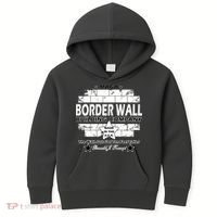 Donald Trump Border Wall Construction Company Kids Hoodie thumb 0