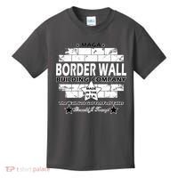 Donald Trump Border Wall Construction Company Kids T-Shirt thumb 0