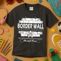 Donald Trump Border Wall Construction Company Kids T-Shirt thumb 3