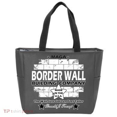 Donald Trump Border Wall Construction Company Tote Bag