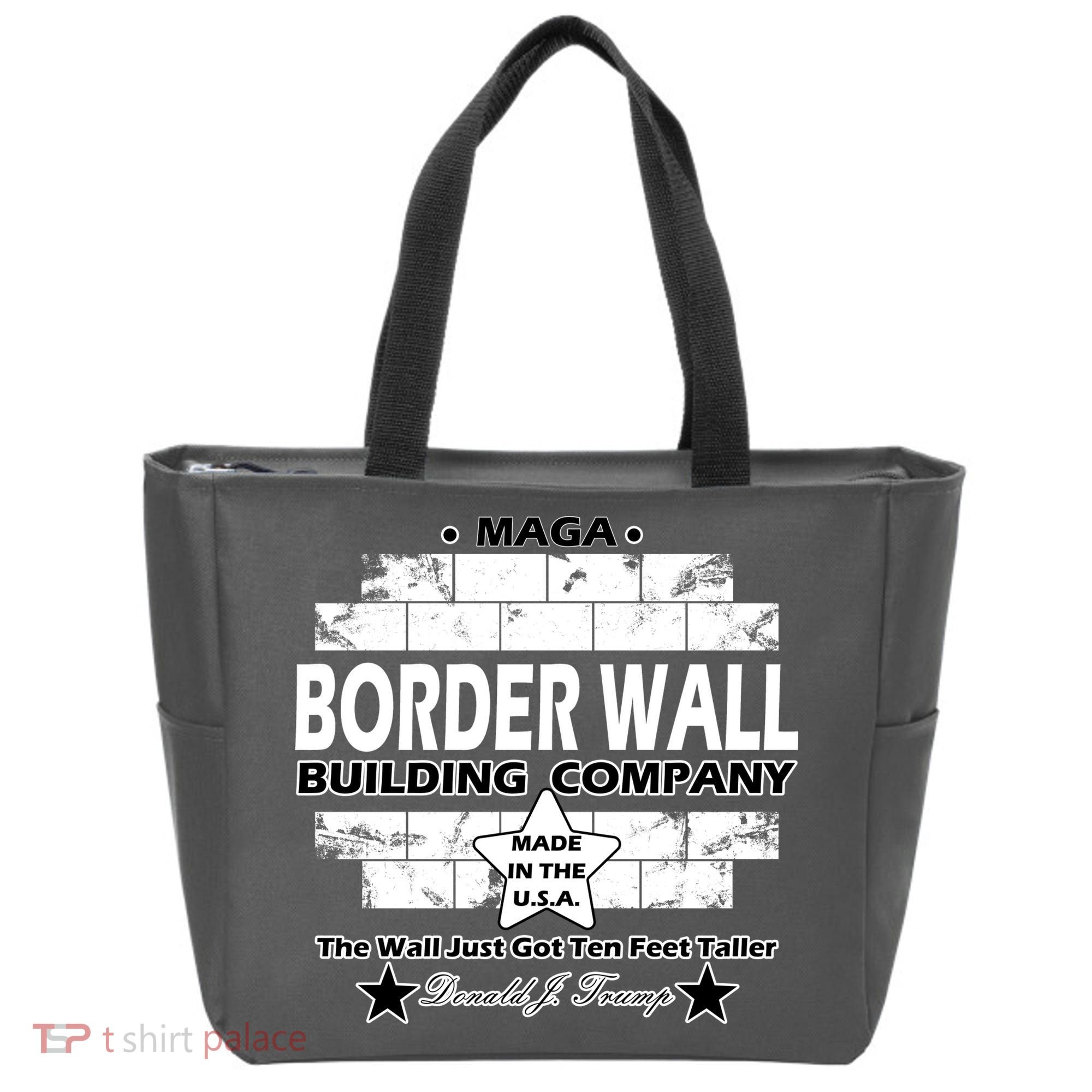 Donald Trump Border Wall Construction Company Tote Bag
