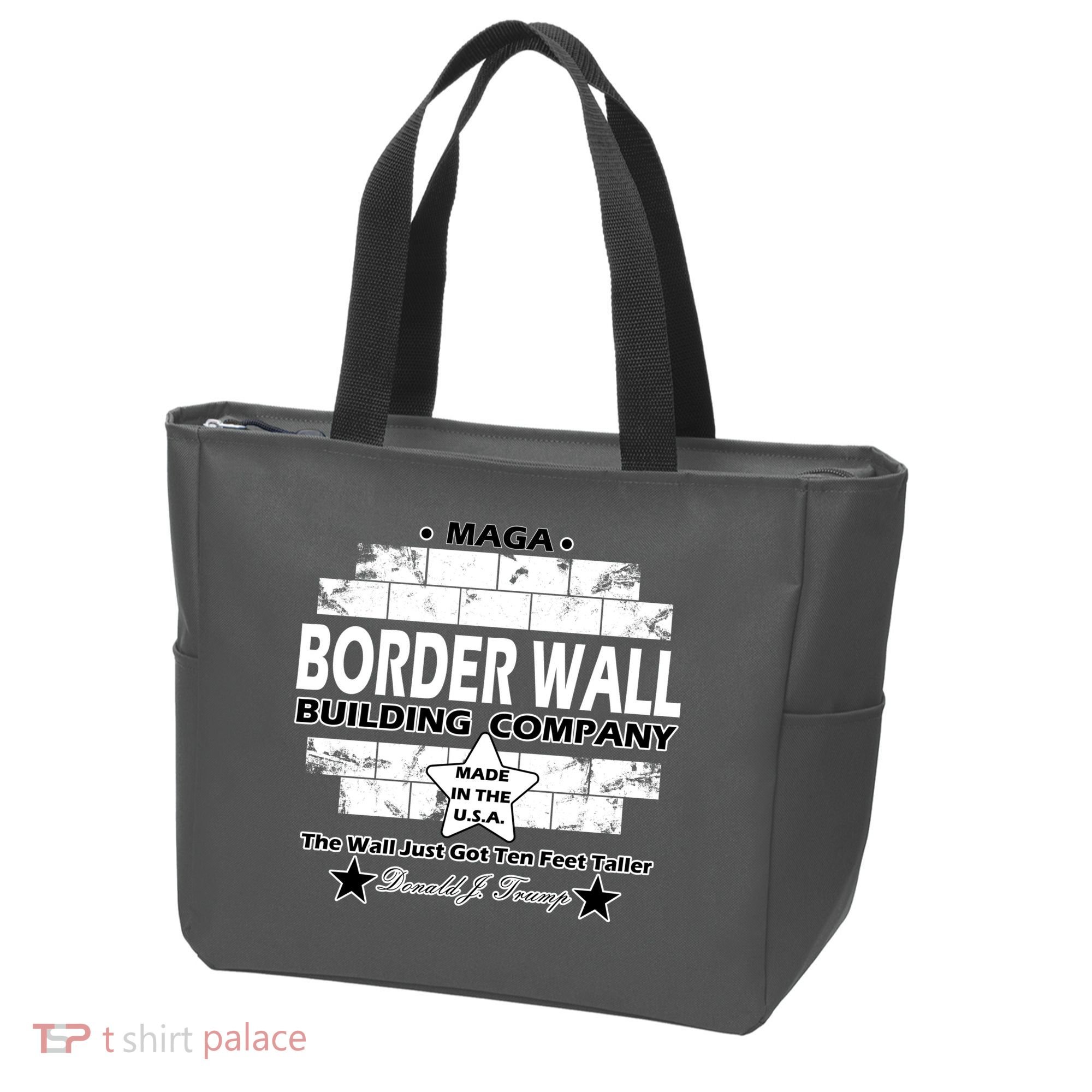 Donald Trump Border Wall Construction Company Tote Bag
