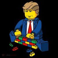 Donald Trump Building a Wall out of Toys Coffee Mug thumb 5