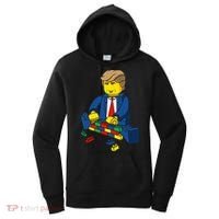 Donald Trump Building a Wall out of Toys Women's Hoodie thumb 0