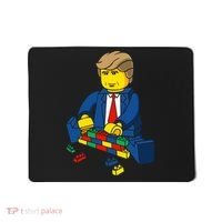 Donald Trump Building a Wall out of Toys Mousepad thumb 0