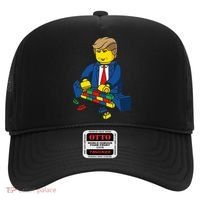 Donald Trump Building a Wall out of Toys Hat thumb 0