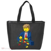 Donald Trump Building a Wall out of Toys Tote Bag thumb 0