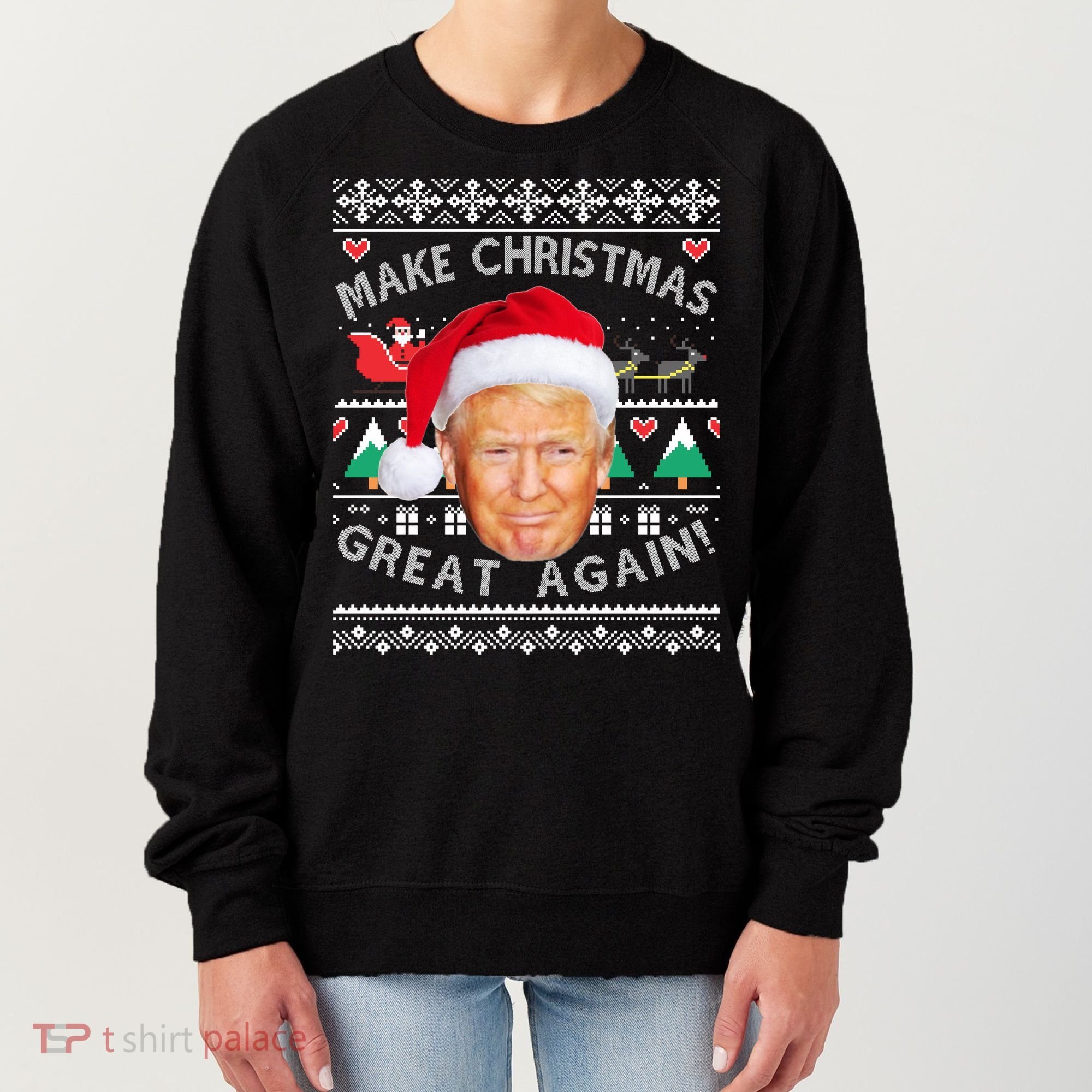 Donald Trump Christmas Women's Sweatshirt
