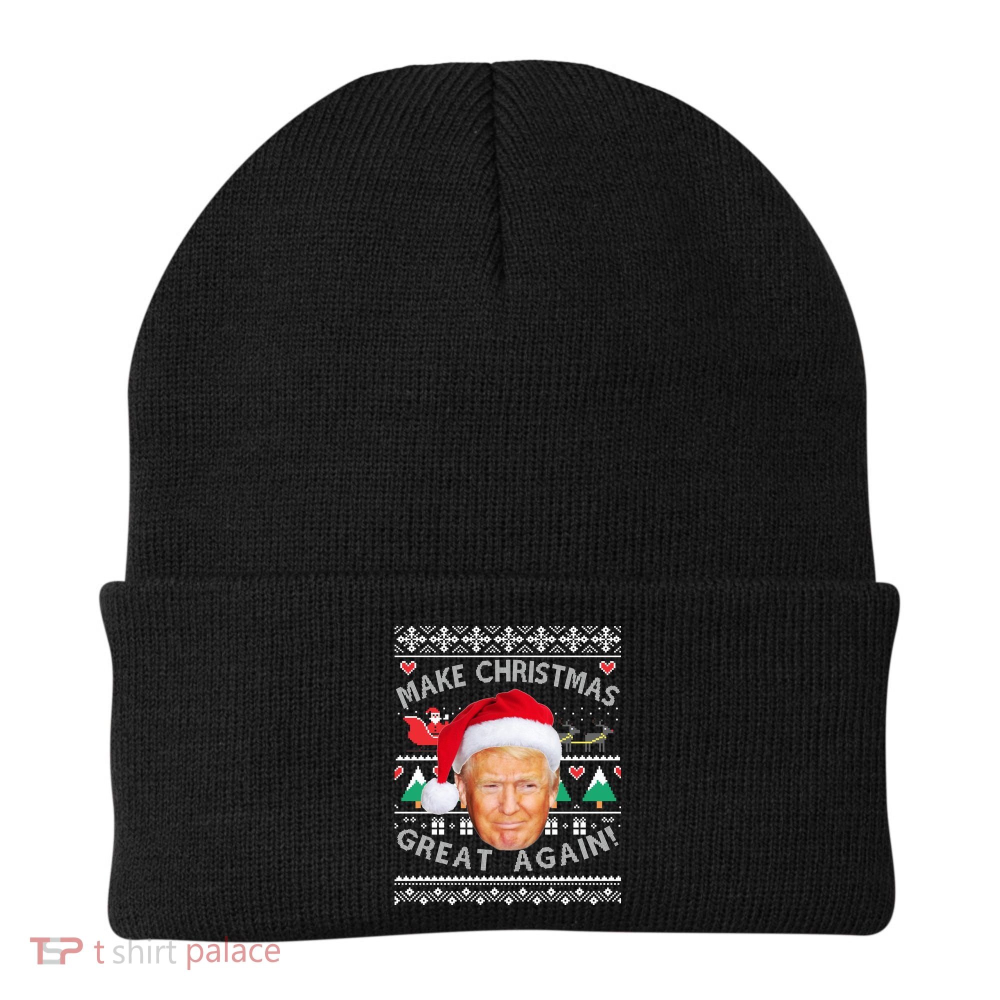 Donald Trump Christmas Beanie