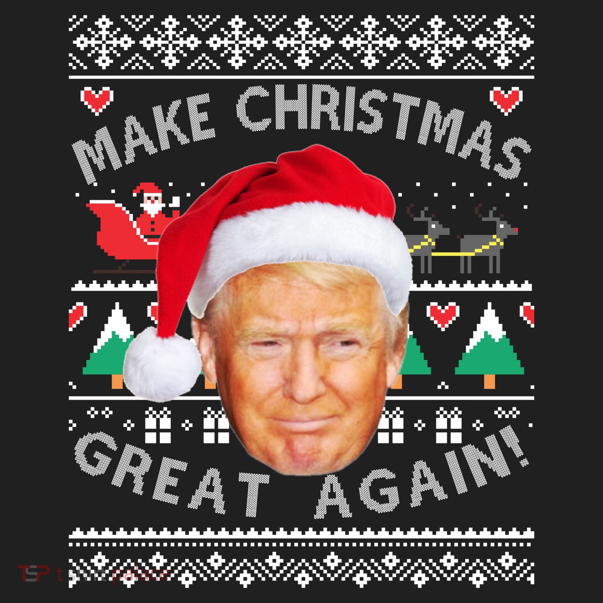 Donald Trump Christmas Beanie