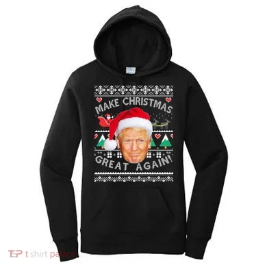 Donald Trump Christmas Women's Hoodie