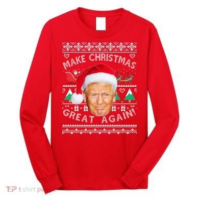 Donald Trump Christmas Long Sleeve Shirt