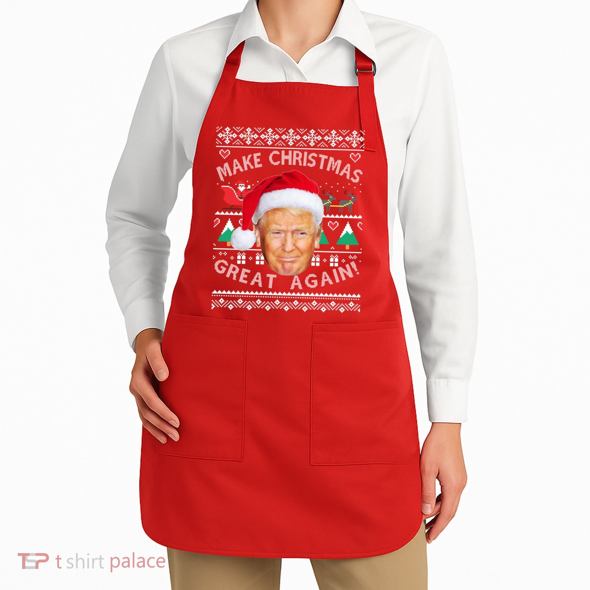 Donald Trump Christmas Apron