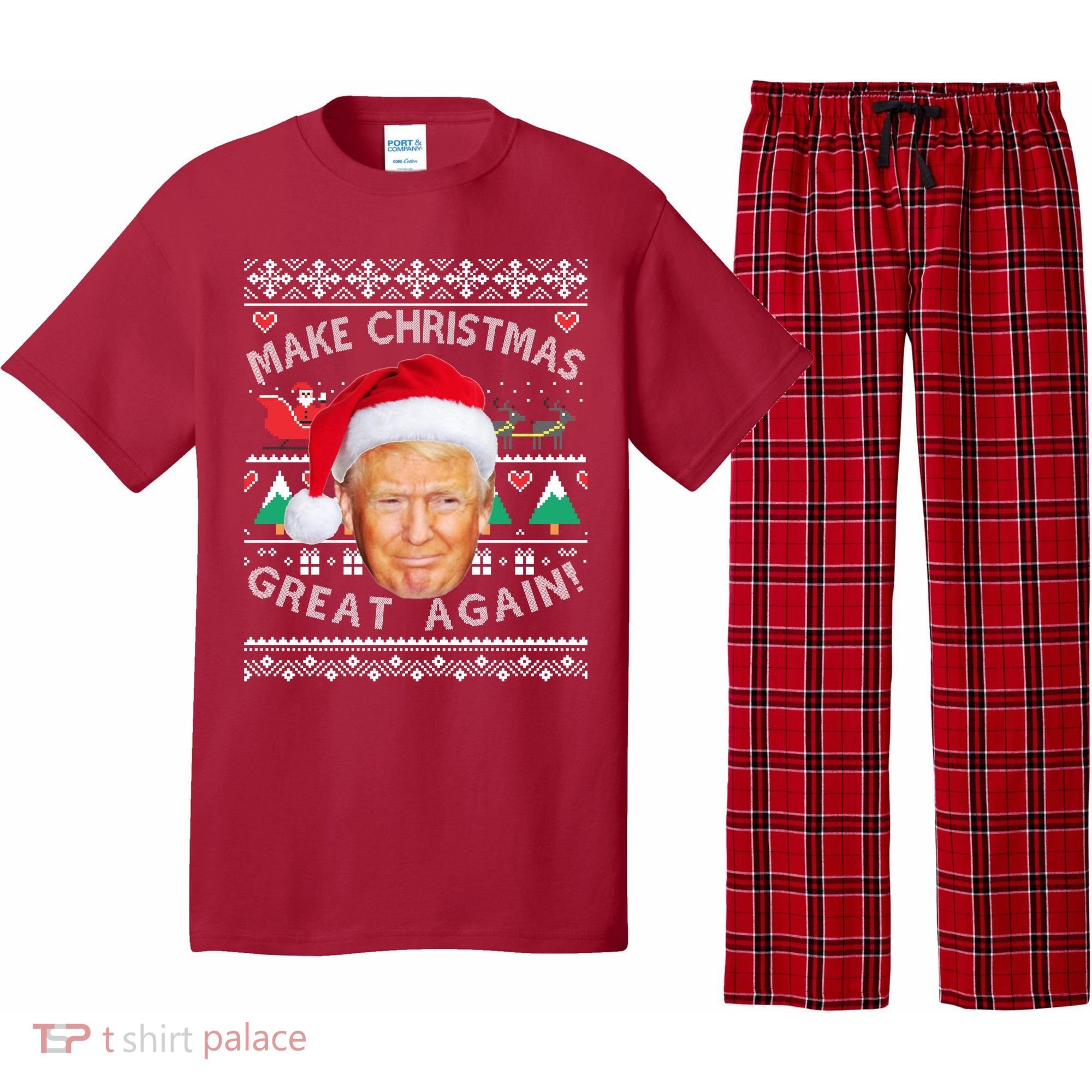 Donald Trump Christmas Pajama Set