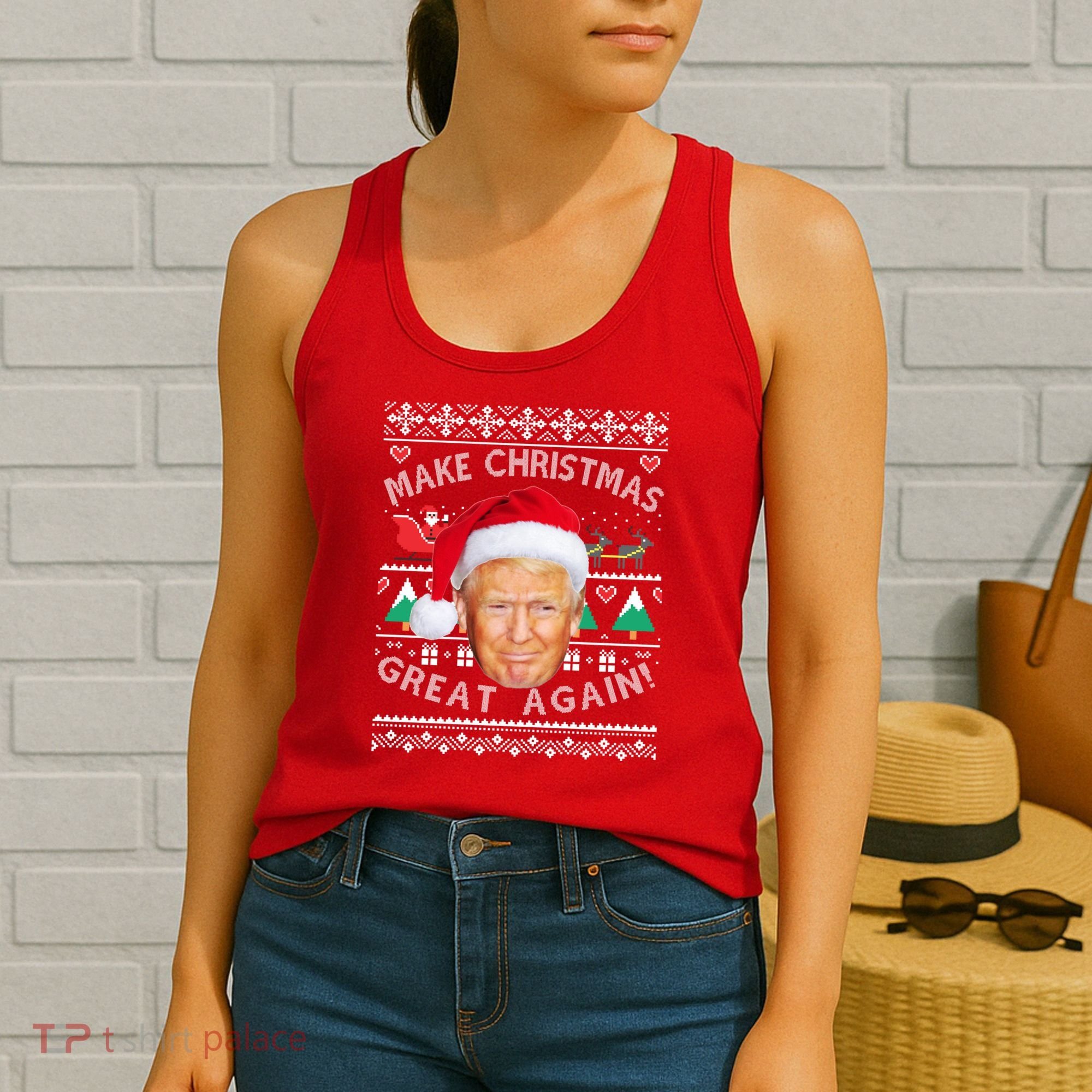 Donald Trump Christmas Women's Tank Top