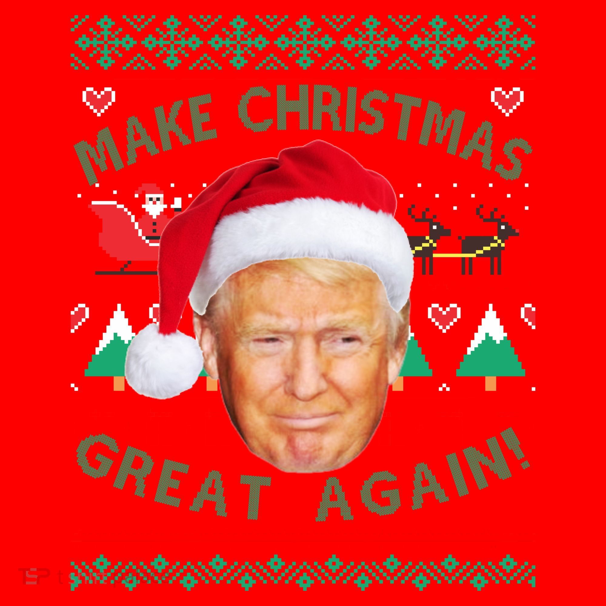 Donald Trump Christmas Santa Hat
