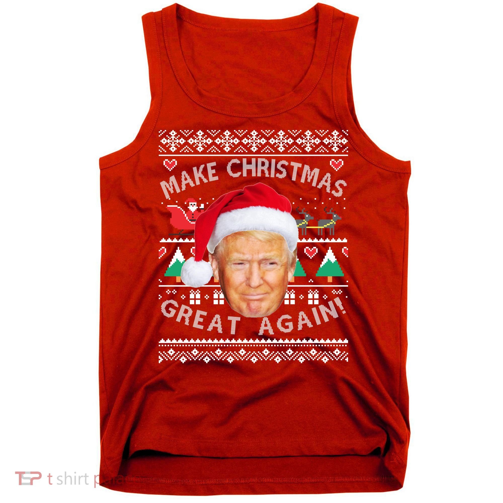 Donald Trump Christmas Tank Top