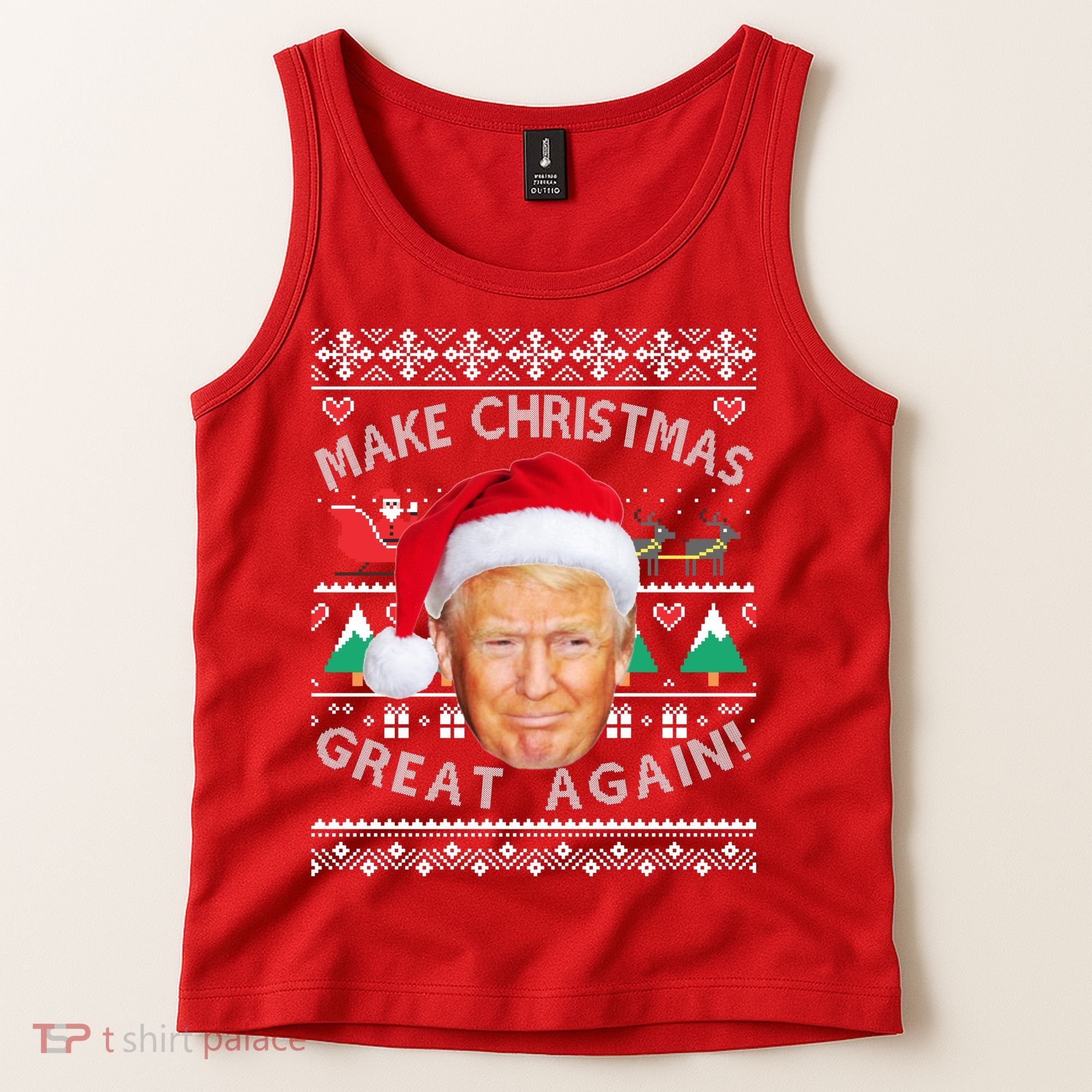 Donald Trump Christmas Tank Top