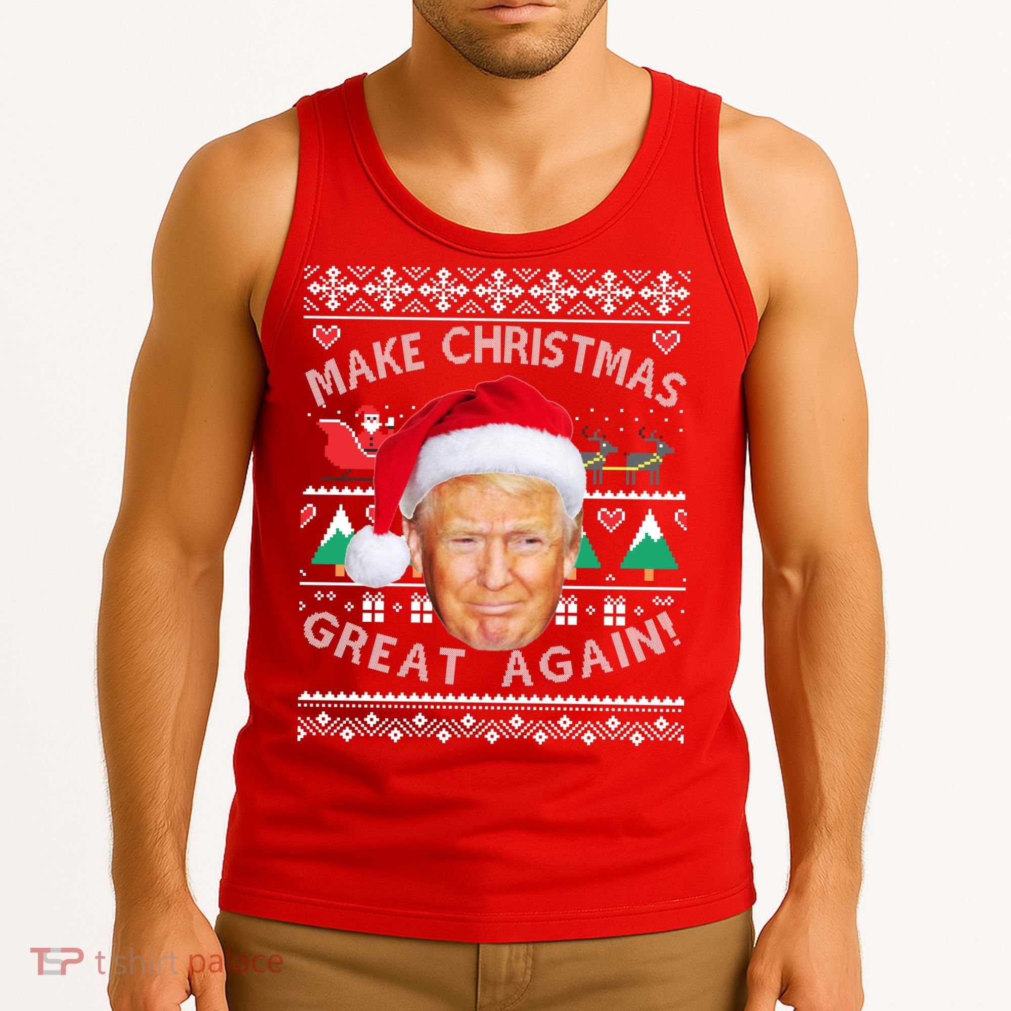 Donald Trump Christmas Tank Top