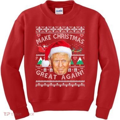 Donald Trump Christmas Kids Sweatshirt