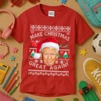 Donald Trump Christmas Kids T-Shirt thumb 3