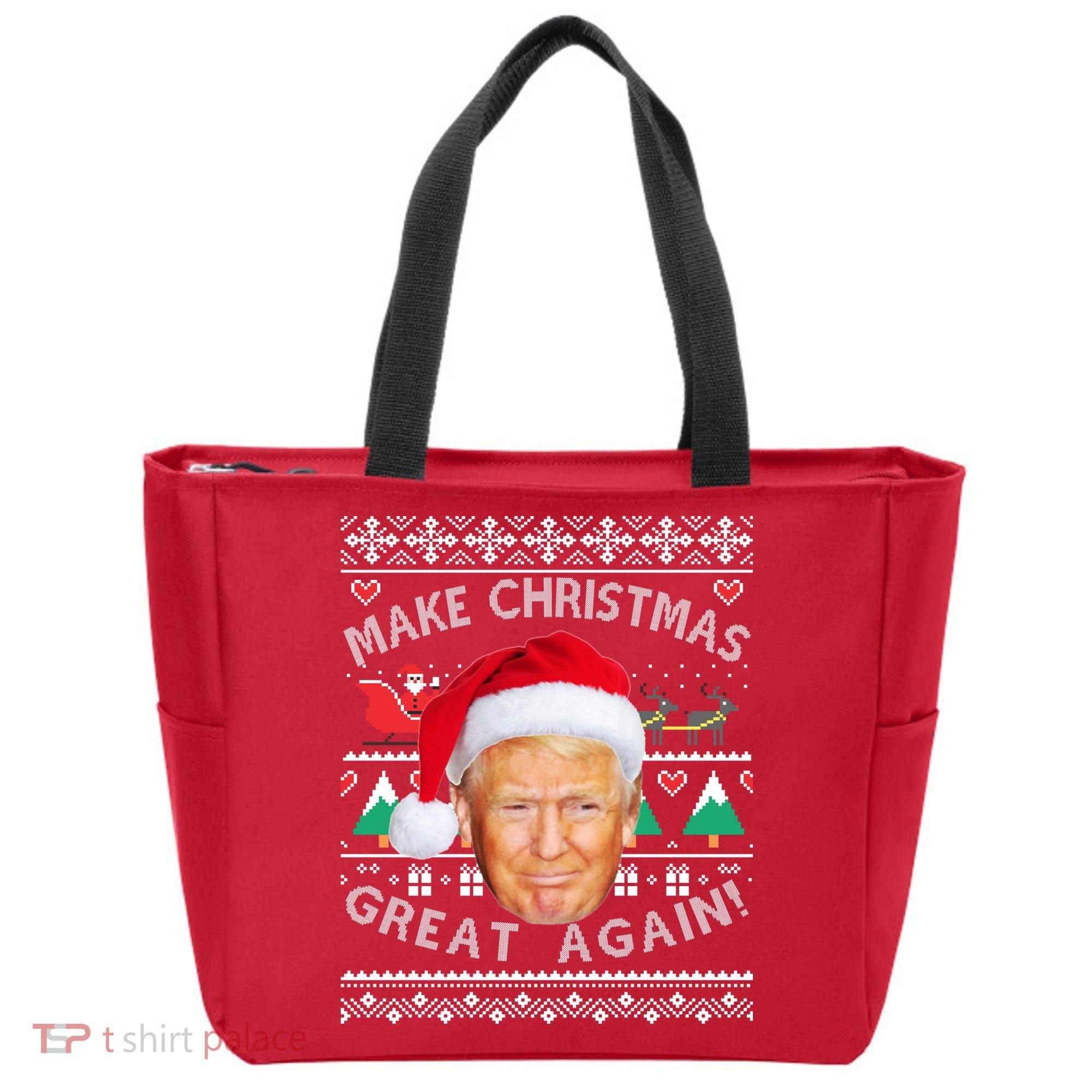 Donald Trump Christmas Tote Bag