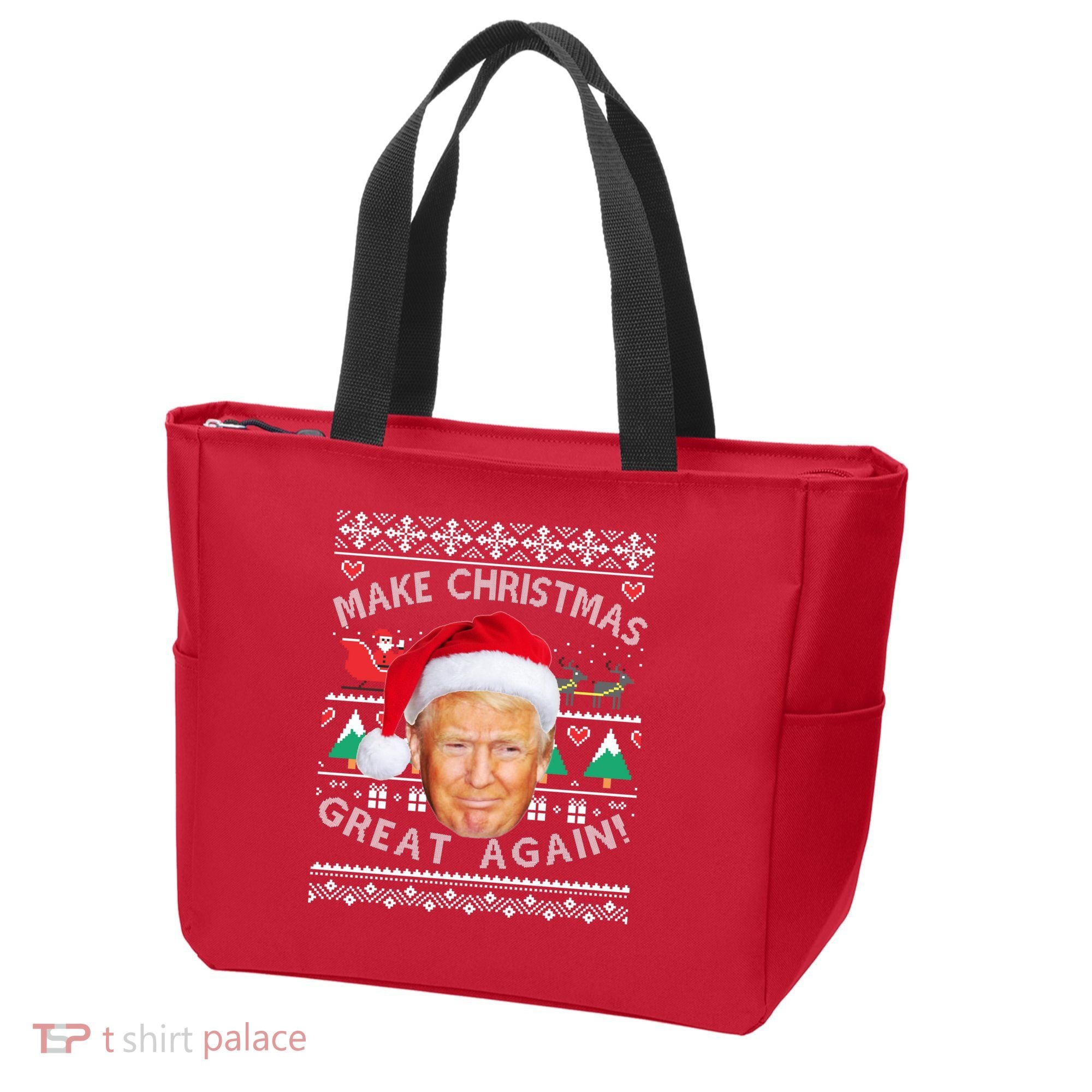 Donald Trump Christmas Tote Bag
