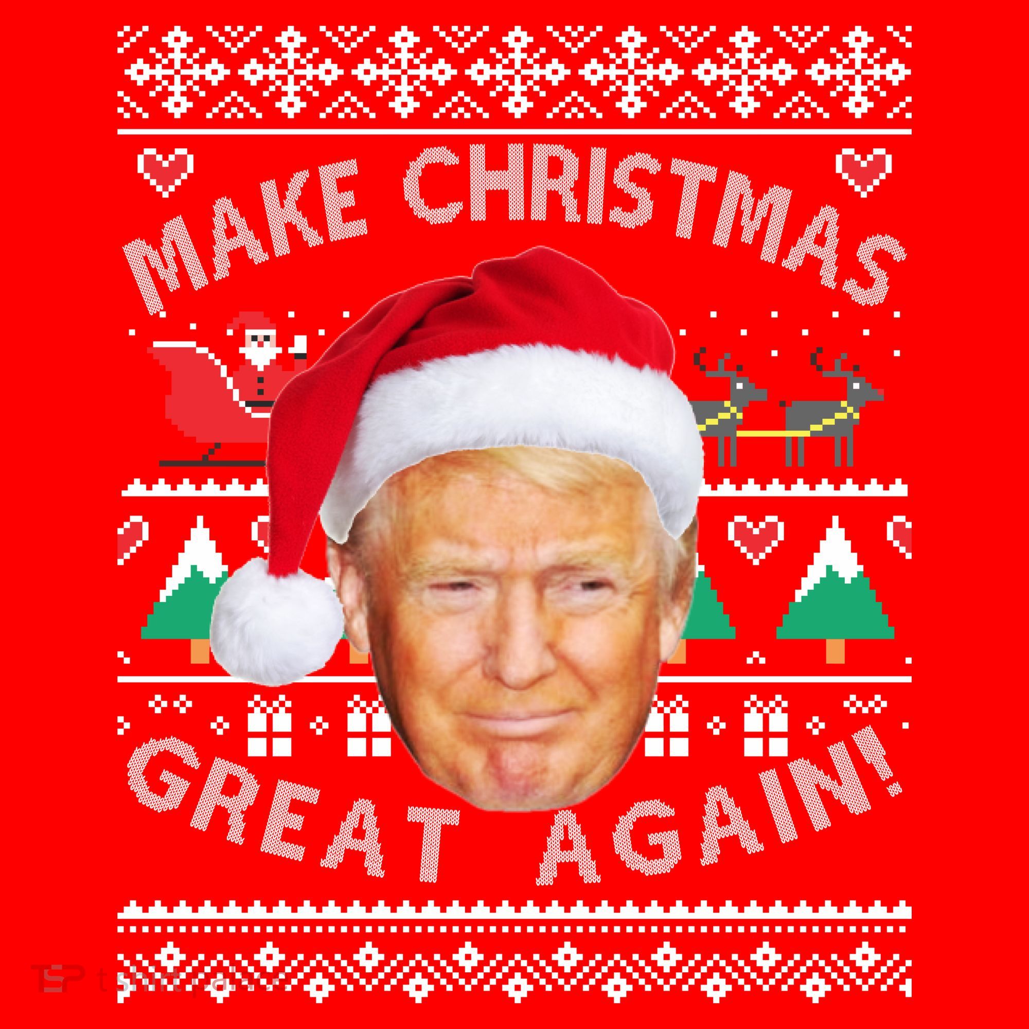 Donald Trump Christmas Tote Bag